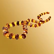 Бусы янтарные